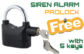 Free use of Alarm Padlock